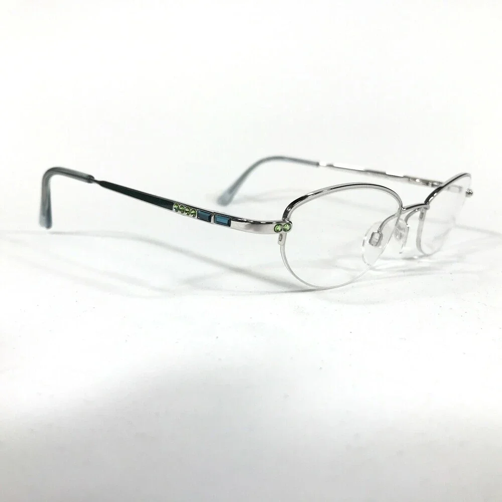 Daniel Swarovski Eyeglasses Frames 5122 700 6050 Silver Gold Plated 49-19-125